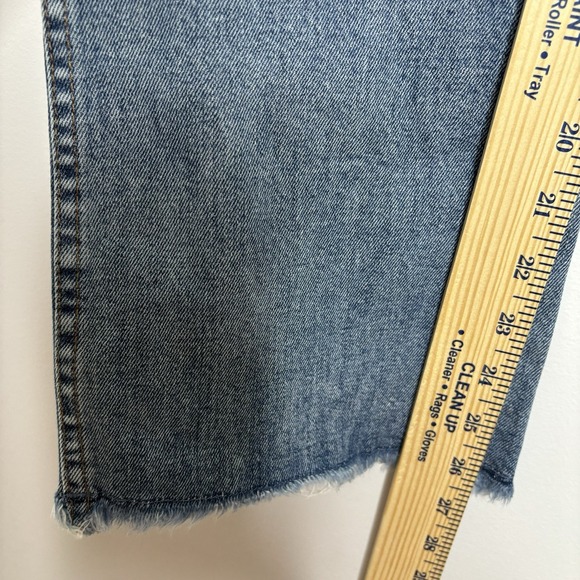 Madewell Jeans 31x26 High Riser Demi Boot 10" Western Blue Denim Raw Hem 2015 - Picture 4 of 12